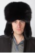 Black fox fur hat – Russian style